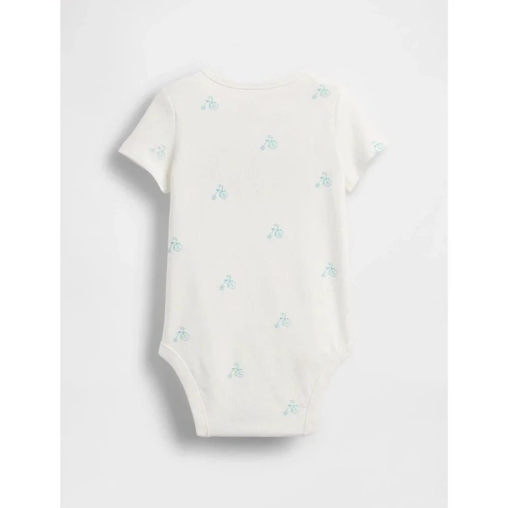 GAP Baby-Boys Short Sleeve Logo Bodysuit - ✨NWT - 0-3M